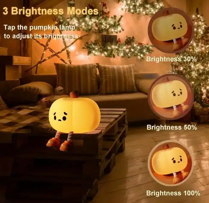 Image from Shopmazza: PRICE DROP Silicon pumpkin night lamp ₹385...