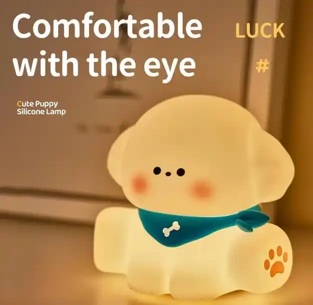 Image from Shopmazza: PRICE DROP Silicon puppy night lamp 3 mode + timer control ₹415...