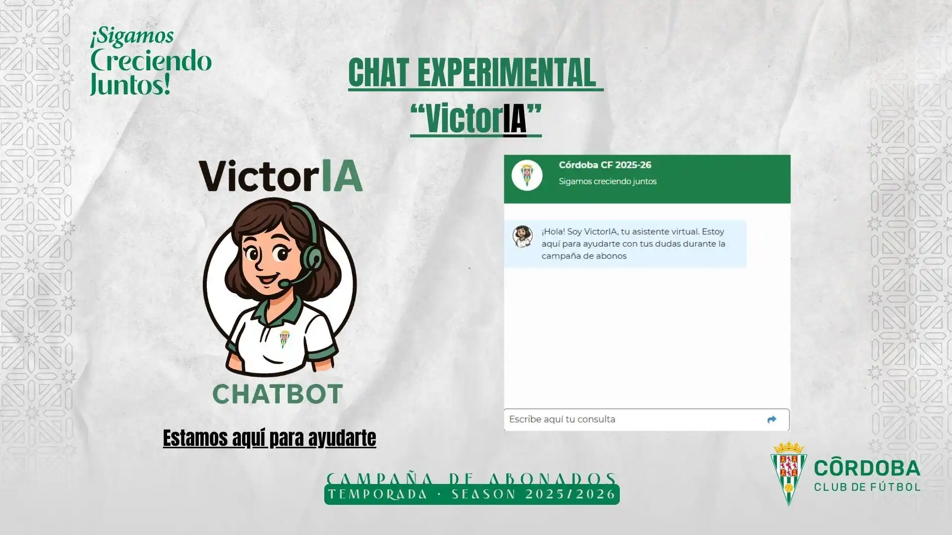 Image from Córdoba CF: 💡Recuerda que ya está habilitado el SERVICIO ESPECIAL DE ATENCIÓN AL ...