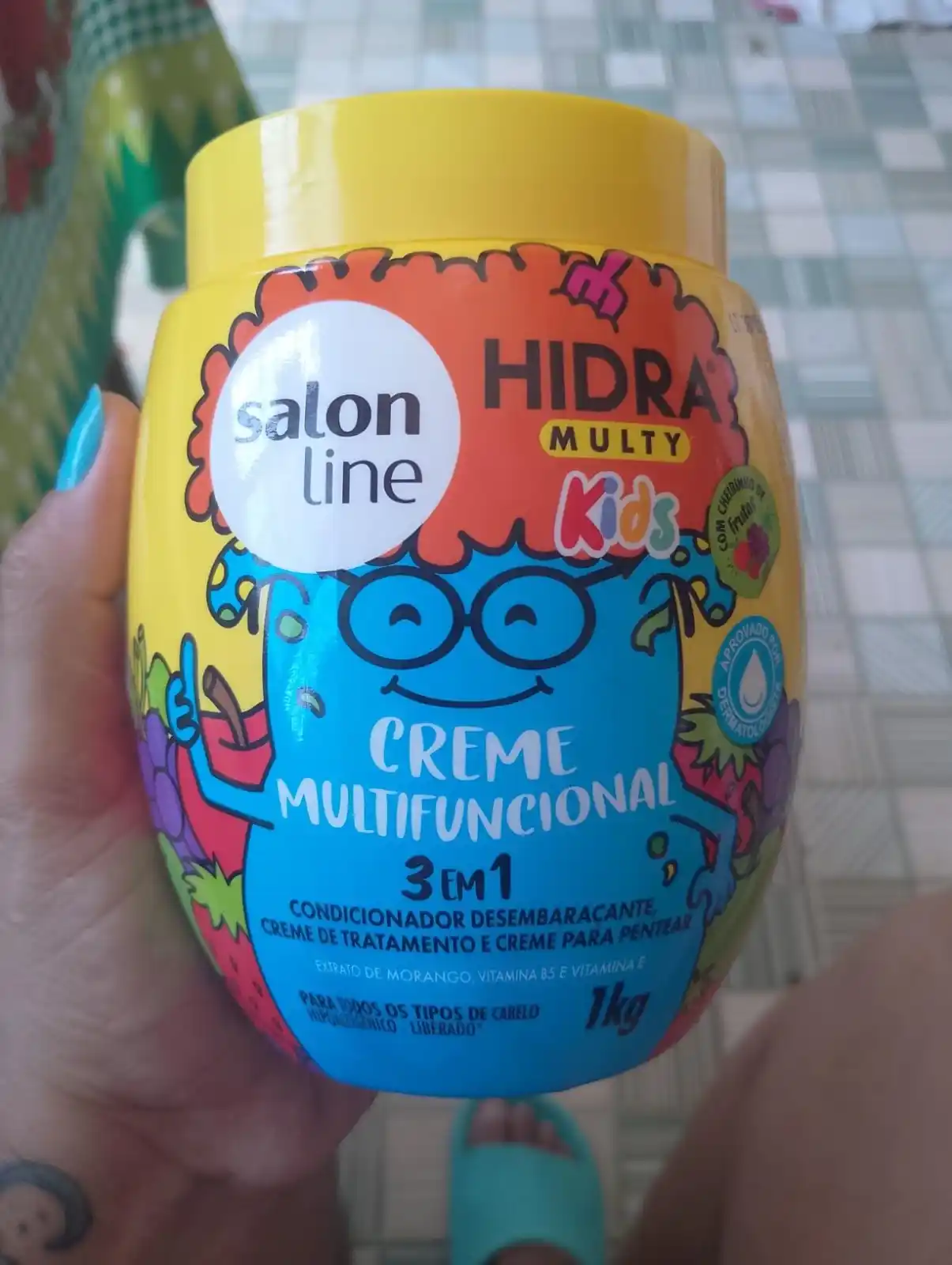 Image from Promodescontos (canal): 🛍️Salon Line, Creme Multifuncional 3 em 1, Hidra Multy Kids, Vegano -...