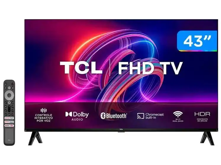 Image from Promodescontos (canal): SUA TV NOVA CHEGOU 🚀🚨 Smart TV 43” Full HD LED TCL 43S5400A Android...