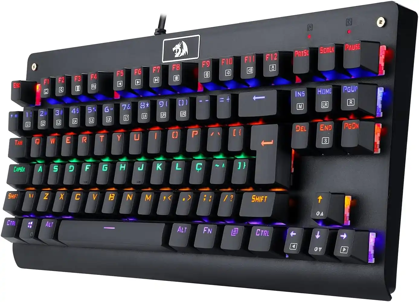 Image from UAI QUE PROMO 📢🎟️: ‼️ Teclado Mecânico Redragon Dark Avenger Preto Iluminação Rainbow Swi...