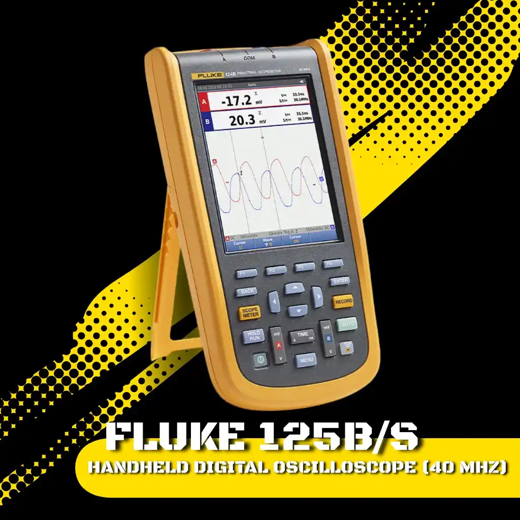 Image from Mohammad Mahdi Electronics: 🔎 The Fluke 125B/S Handheld Oscilloscope combines oscilloscope, multi...