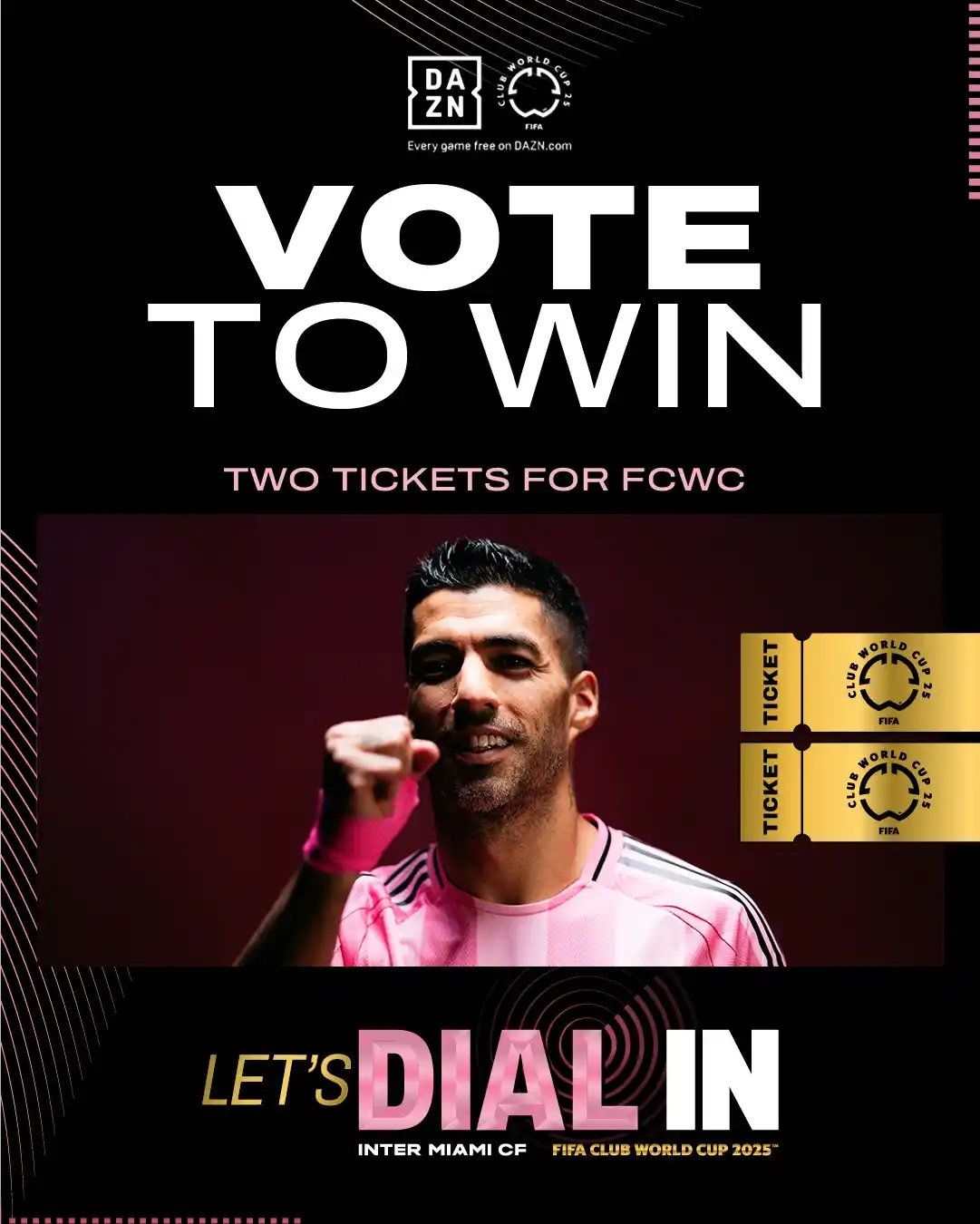 Image from Inter Miami CF Official: The world is coming to Miami. 🌎✨ We’ve got 2 tickets for you. Enter...