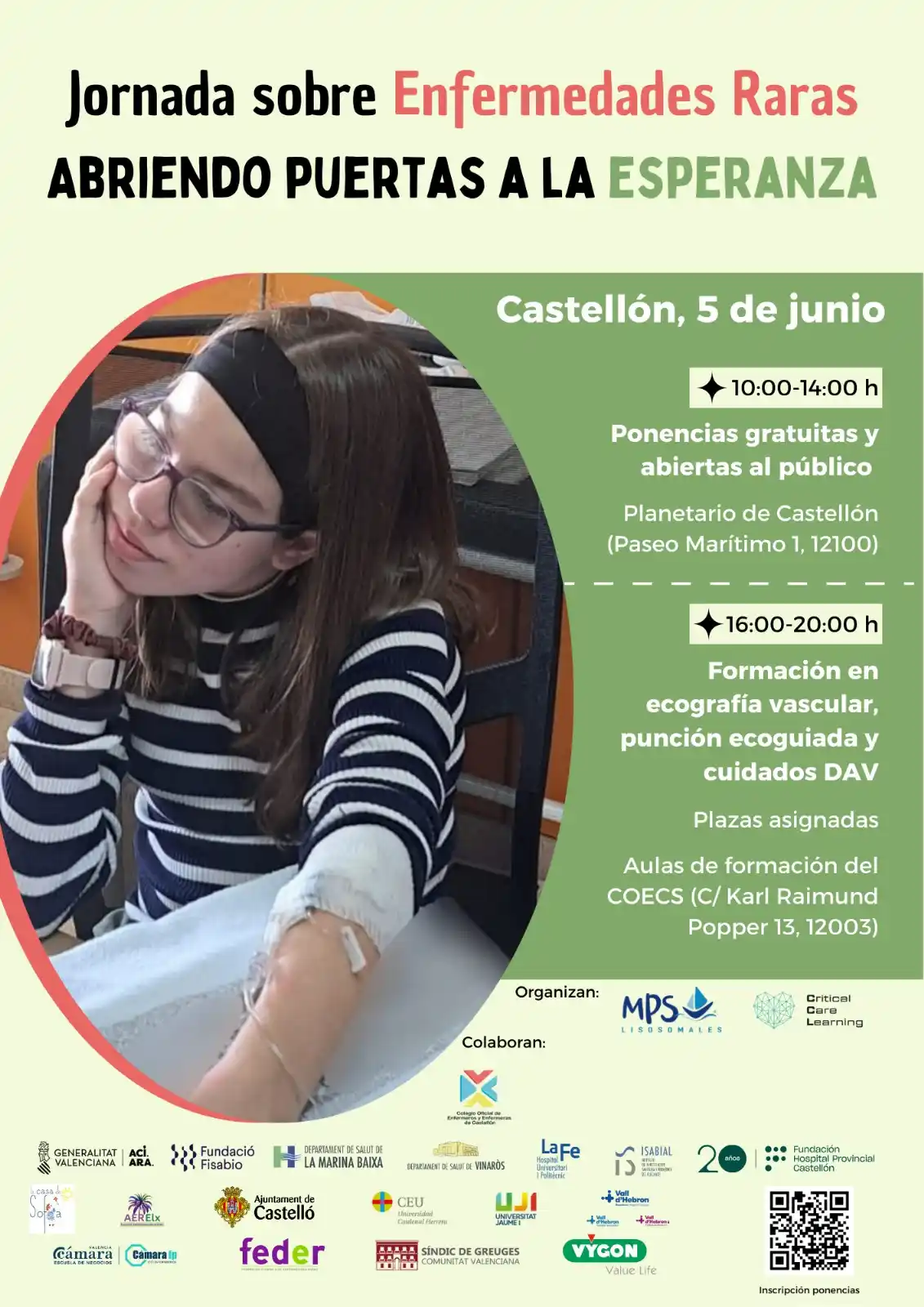 Image from Colegio Oficial de Enfermeros y Enfermeras de Castellón: 🚨¡Últimas plazas disponibles! ✅Jornada sobre Enfermedades Raras: "Ab...