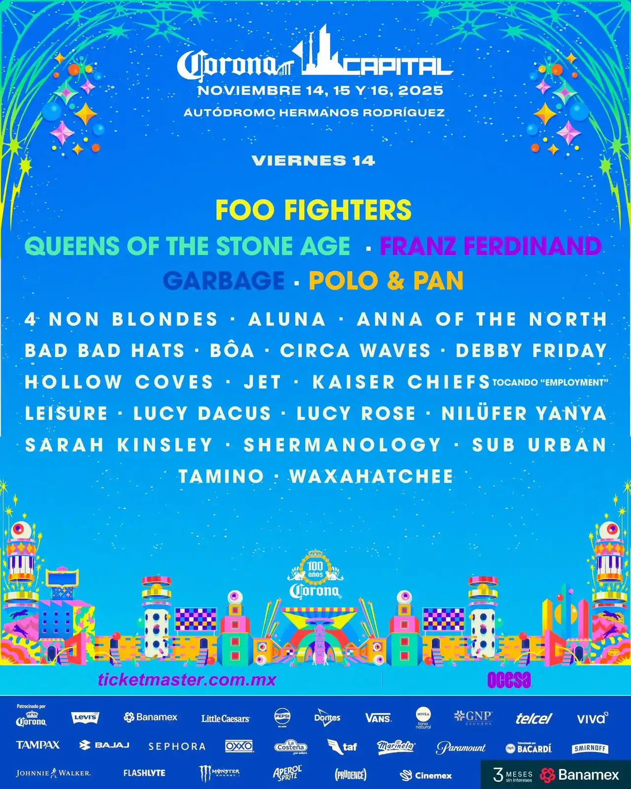 Image from Ailoviutl : 🎟️ VENTA DE BOLETOS INDIVIDUALES 🎟️ Corona Capital 2025 💥 @CoronaC...
