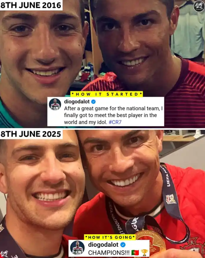 Image from Bolavip | Cristiano Ronaldo News in English 7️⃣🐐: WHAT A 9-YEAR CHALLENGE! THIS IS JUST BEAUTIFUL! 🥹🇵🇹 🔙 A young Da...