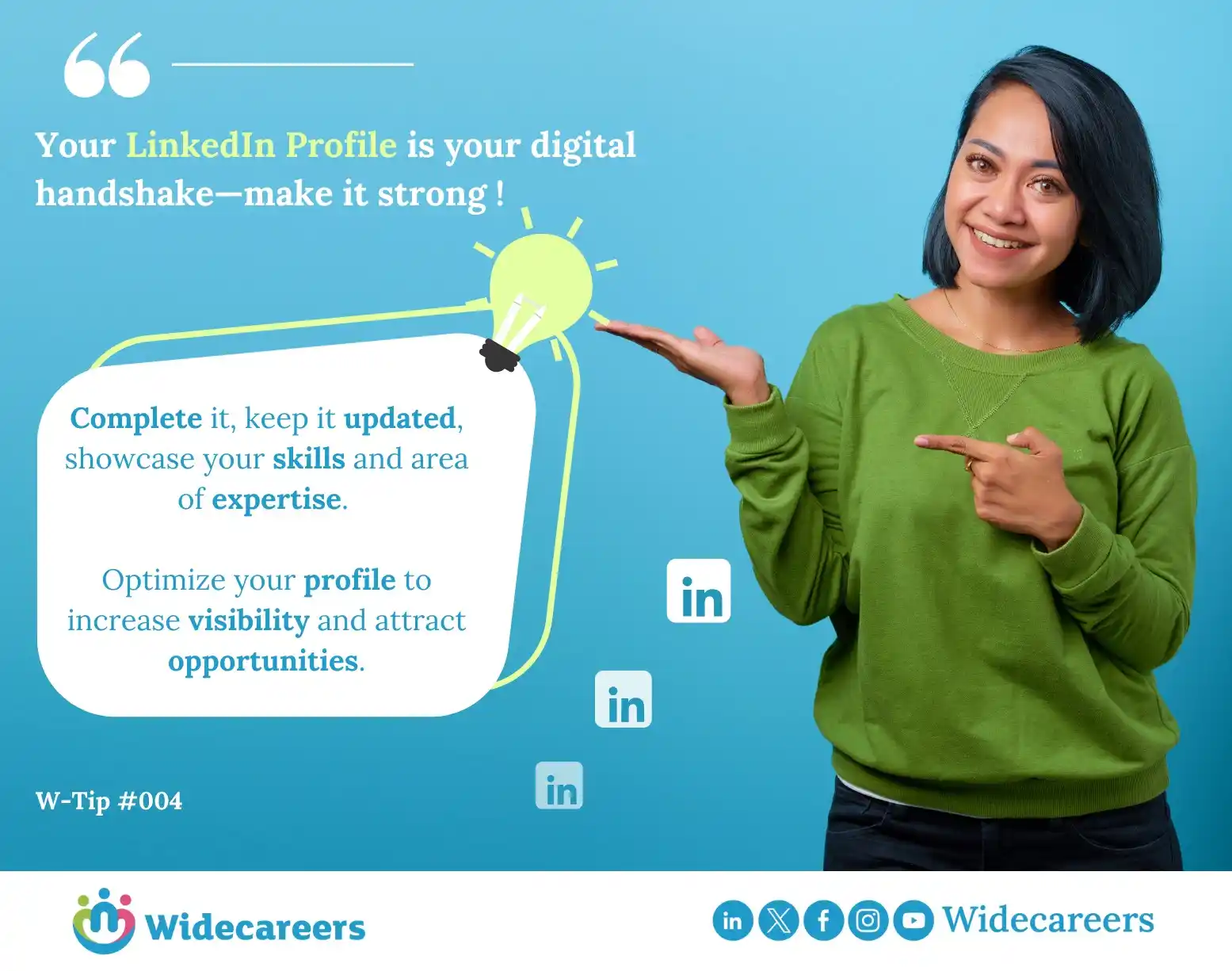 Image from Widecareers: *Your LinkedIn presence can open doors to new opportunities! 🚀 💼✨* ...