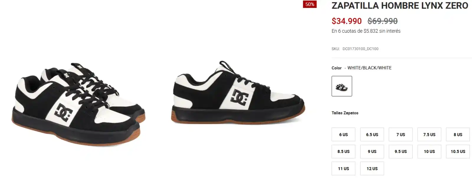 Image from Knasta Chile / Ofertas Y Cupones Exclusivos: ZAPATILLA HOMBRE LYNX ZERO Disponible en muchas tallas🔥 OFERTA: $34...