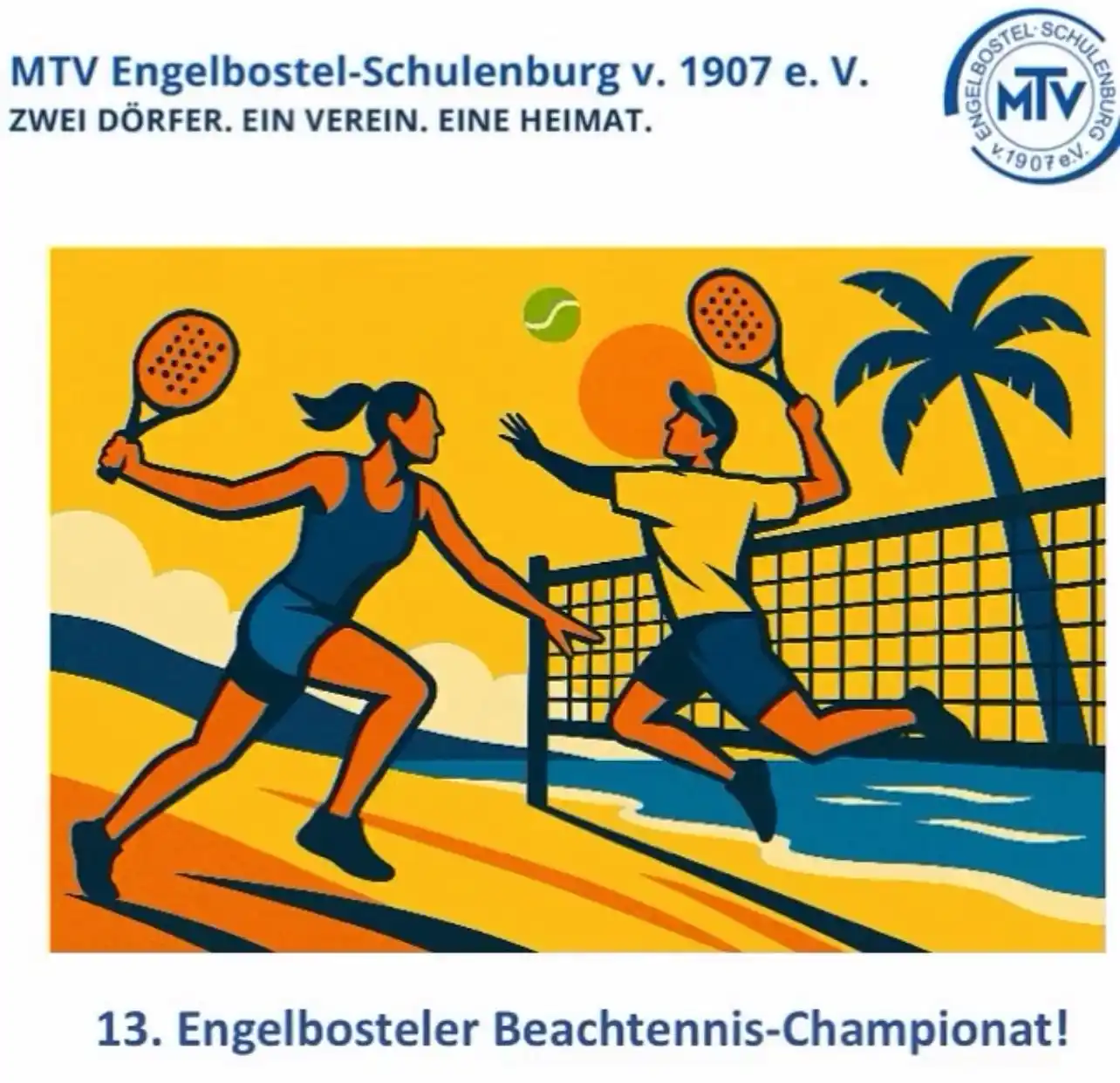 Image from MTV Engelbostel-Schulenburg v. 1907 e.V.: 13. Engelbosteler Beachtennis-Championat: Wir laden Euch herzlich am ...