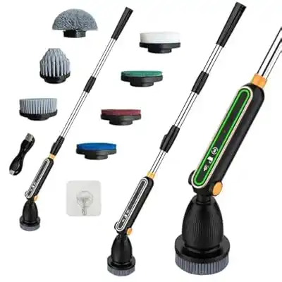 Image from Code&Coupon Deals|Rabatte|Angebote|Freebie|schnäppchen|Gratis|PreisFehler: 15.99 🏷️ Coupon aktivieren Elektrische Reinigungsbürste mit teleskop...