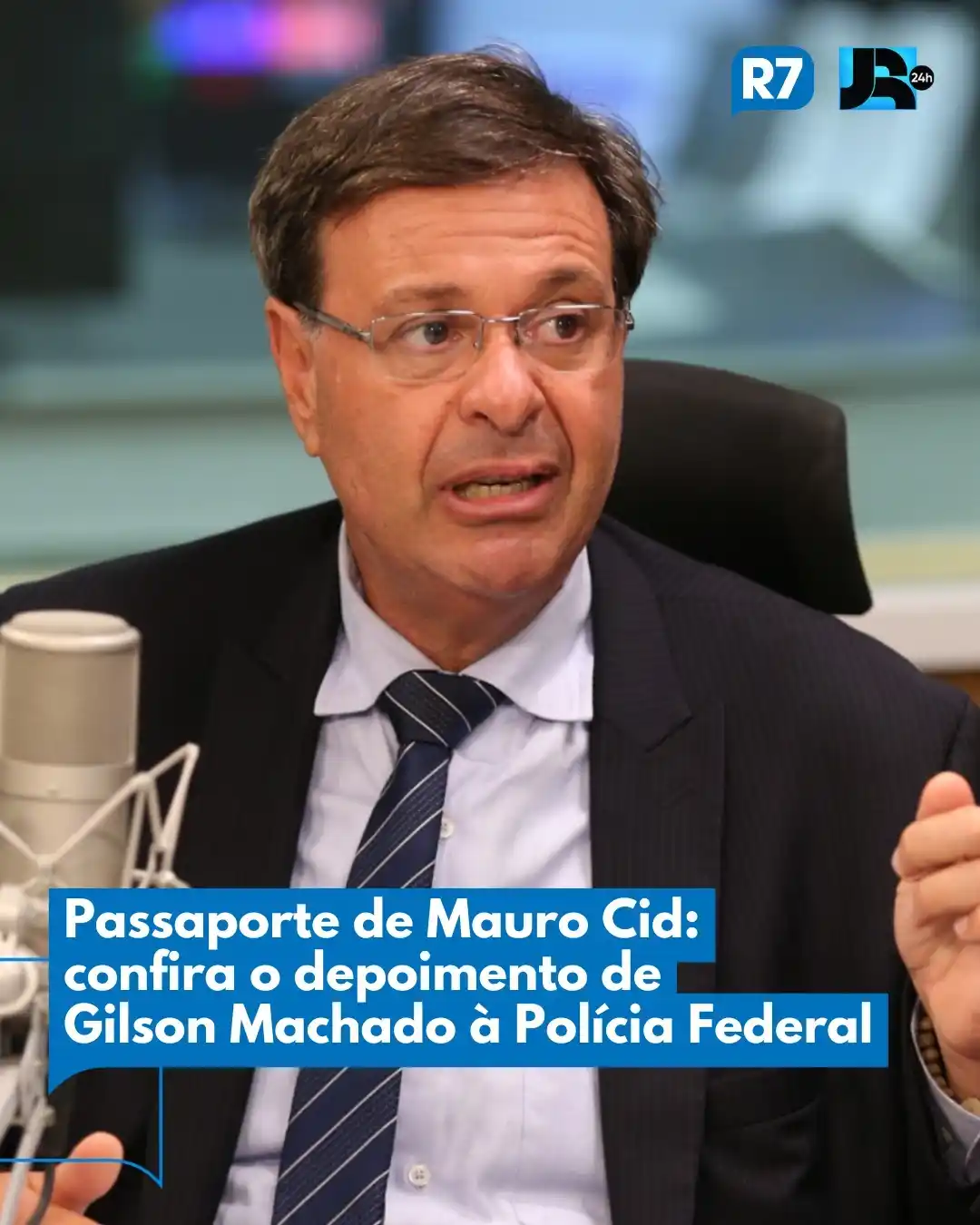 Image from Portal R7: A defesa do ex-ministro do Turismo *Gilson Machado* mostrou a jornalis...