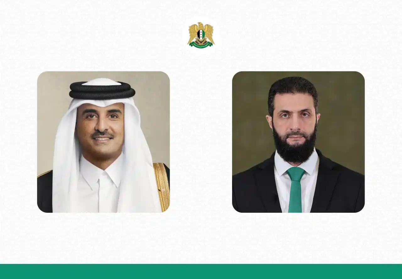 Image from سماحلب: عبر اتصال هاتفي، رئيس الجمهورية العربية السورية، السيد أحمد الشرع، يهن...