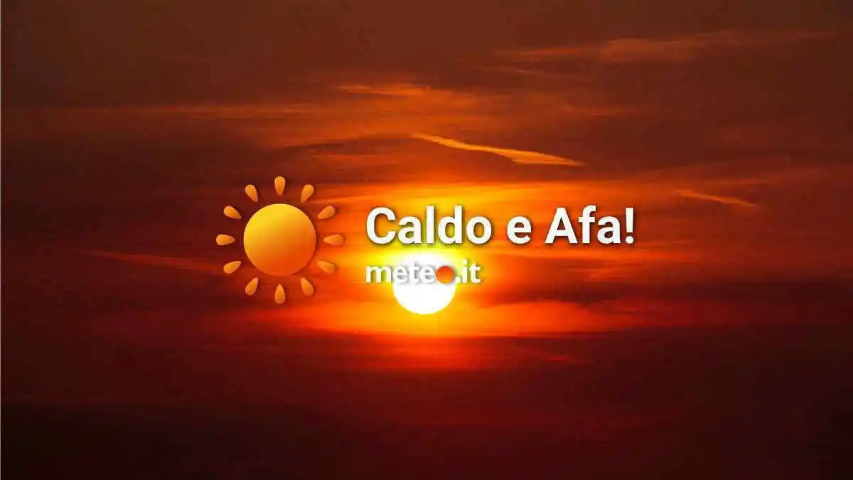 Image from Meteo.it: *Allerta caldo: 6 città da bollino rosso, 5 arancione e 8 giallo* Ecco...