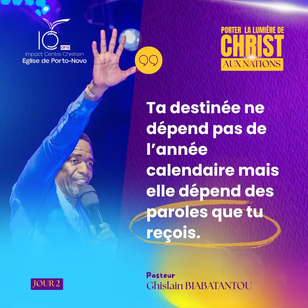 Image from ICC TV PORTO-NOVO: ANNIVERSAIRE 10ANS || CITATION ORATEUR 🔊 Pasteur Ghislain Biabatant...