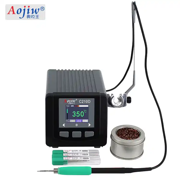 Image from Gsm Africa Official: AOJIW C210D SMD Intelligent Soldering Station – ESD Safe (with 3 Tips)...