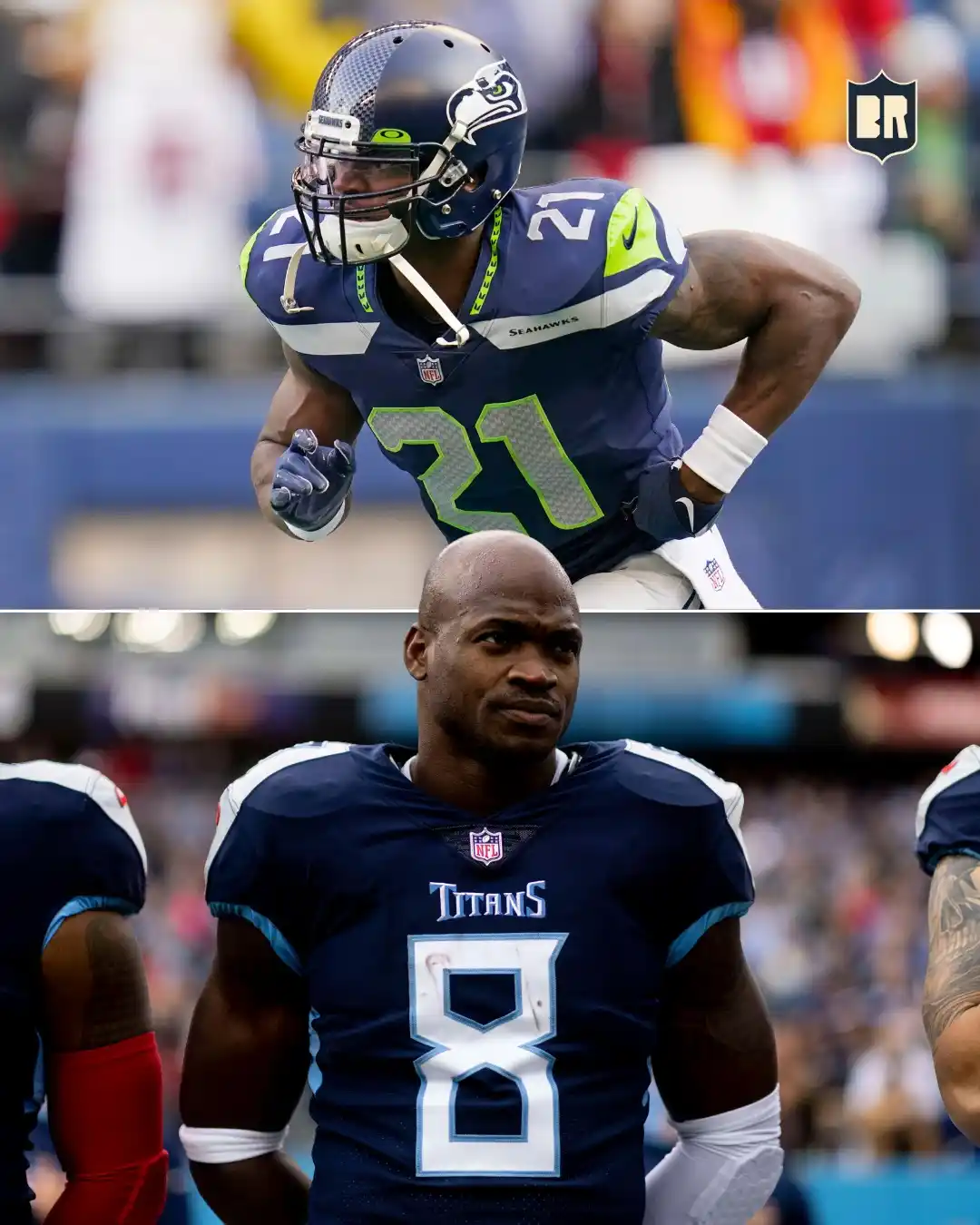 Image from NFL Brasil | Por XP: Aos 36 anos, ainda deu tempo do AP jogar nos Titans e Seahawks 😯...