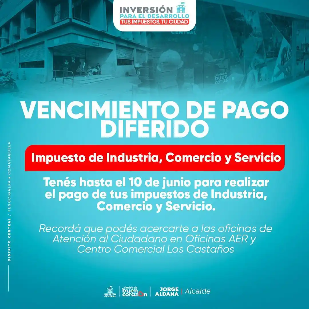 Image from La Alcaldía al Día : ¡Atención contribuyente! Hoy es el último día para realizar el pago d...