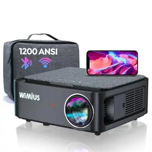 Image from Pirate Deals Angebote | Preisfehler, Schnäppchen, Rabatte & Freebies: Beamer, Full HD 1080P 1200 ANSI Lumen Beamer 5G WiFi Bluetooth Beamer ...