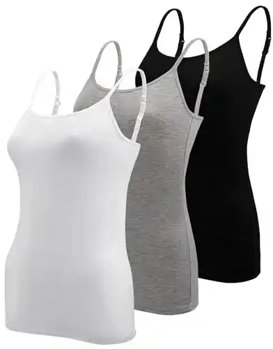 Image from Pirate Deals Angebote | Preisfehler, Schnäppchen, Rabatte & Freebies: BQTQ 3 Stück Pirαtе$-Dеαls Unterhemd Damen Basic Tank Top Ärmelloses C...