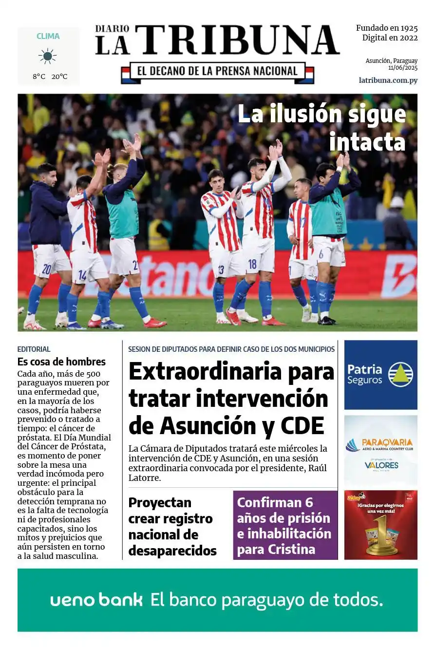 Image from LA TRIBUNA: ☀️¡Buenos días! Los titulares de la tapa podés encontrarlas en nuestra...