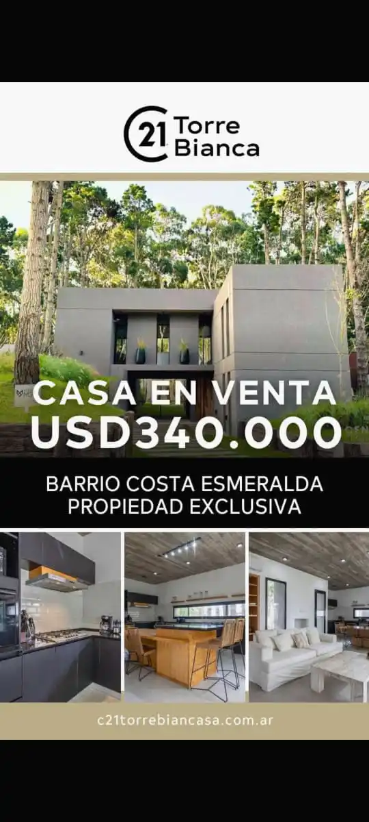 Image from Asesora C21 Portela - Marianela: CASA EN COSTA ESMERALDA ¡Buenas tardes! Te envío una excelente opor...