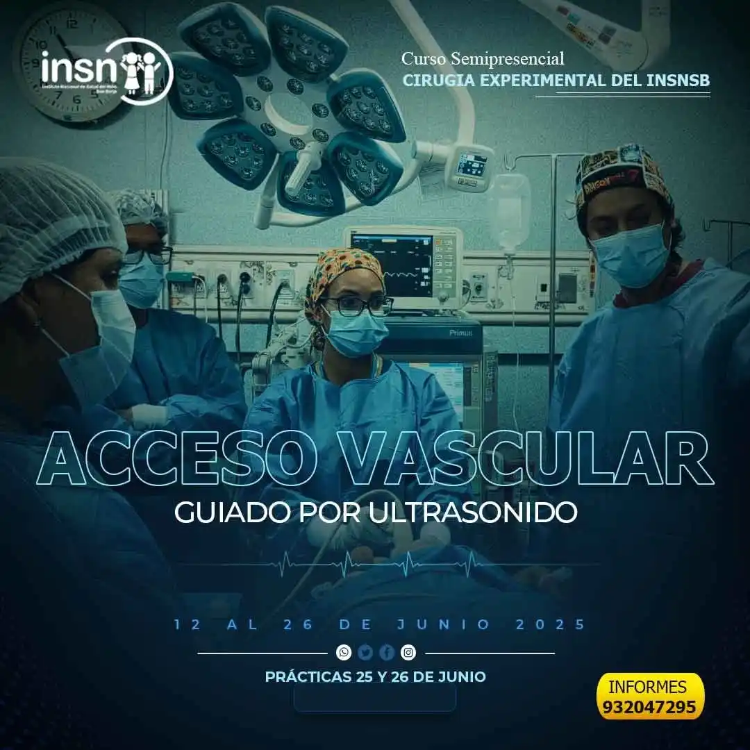 Image from Biblioteca INSN San Borja: “CURSO TALLER SEMIPRESENCIAL DE ACCESO VASCULAR CENTRAL GUIADO ULTRASO...