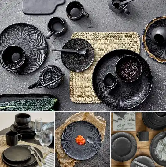 Image from SKANDEKO: Das wunderbare Geschirr »Neri“ von @bloomingville aus 🇩🇰 aus schwarz...
