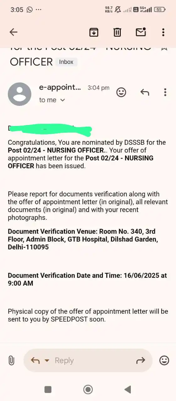Image from THE NURSELIFE ACADEMY||NORCET||RRB||ESIC||STAFF NURSE||CHO||: DSSSB hospital allotment & dv Mail...