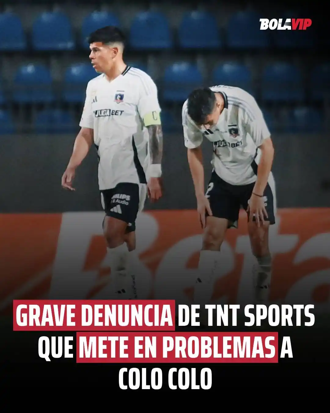 Image from Bolavip | Colo Colo: *EL PROBLEMA QUE FALTABA* 😓🤯 🚨 Desde el canal que transmite la Lig...