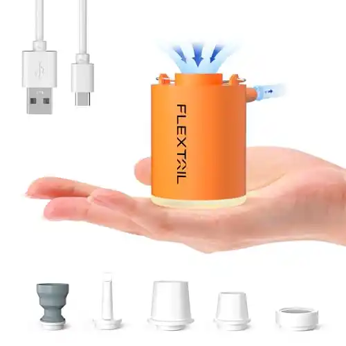 Image from Pirate Deals Angebote | Preisfehler, Schnäppchen, Rabatte & Freebies: FLEXTAILGEAR Mini Pump Pro, 4 kPa elektrische Luftpumpe, DREI Pirαtе-D...
