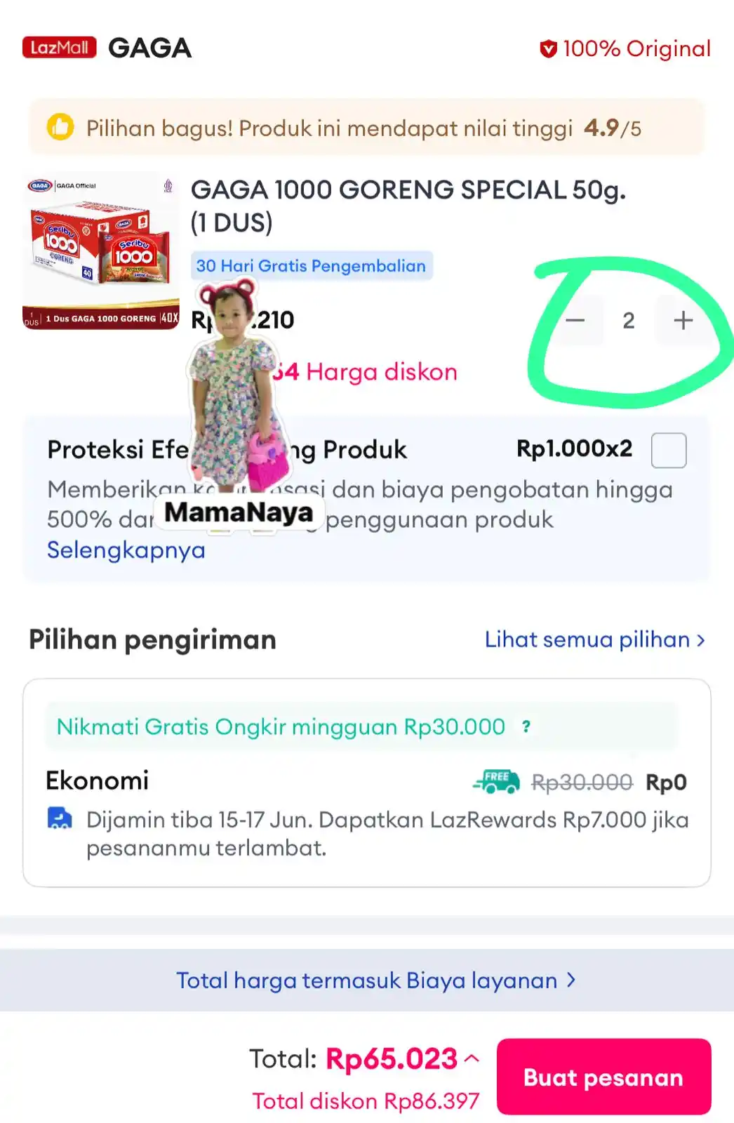 Image from Serba Ada ➖ MAMA NAYA ➖ INFO PROMO DISKON SHOPEE, LAZADA, BLIBLI ➖ INDOMARET, ALFAMART: GAGA 1000 (1 DUS) *cuma 32rban* 2 dus kena 65rban ✅ koin ✅ voucher ✅...