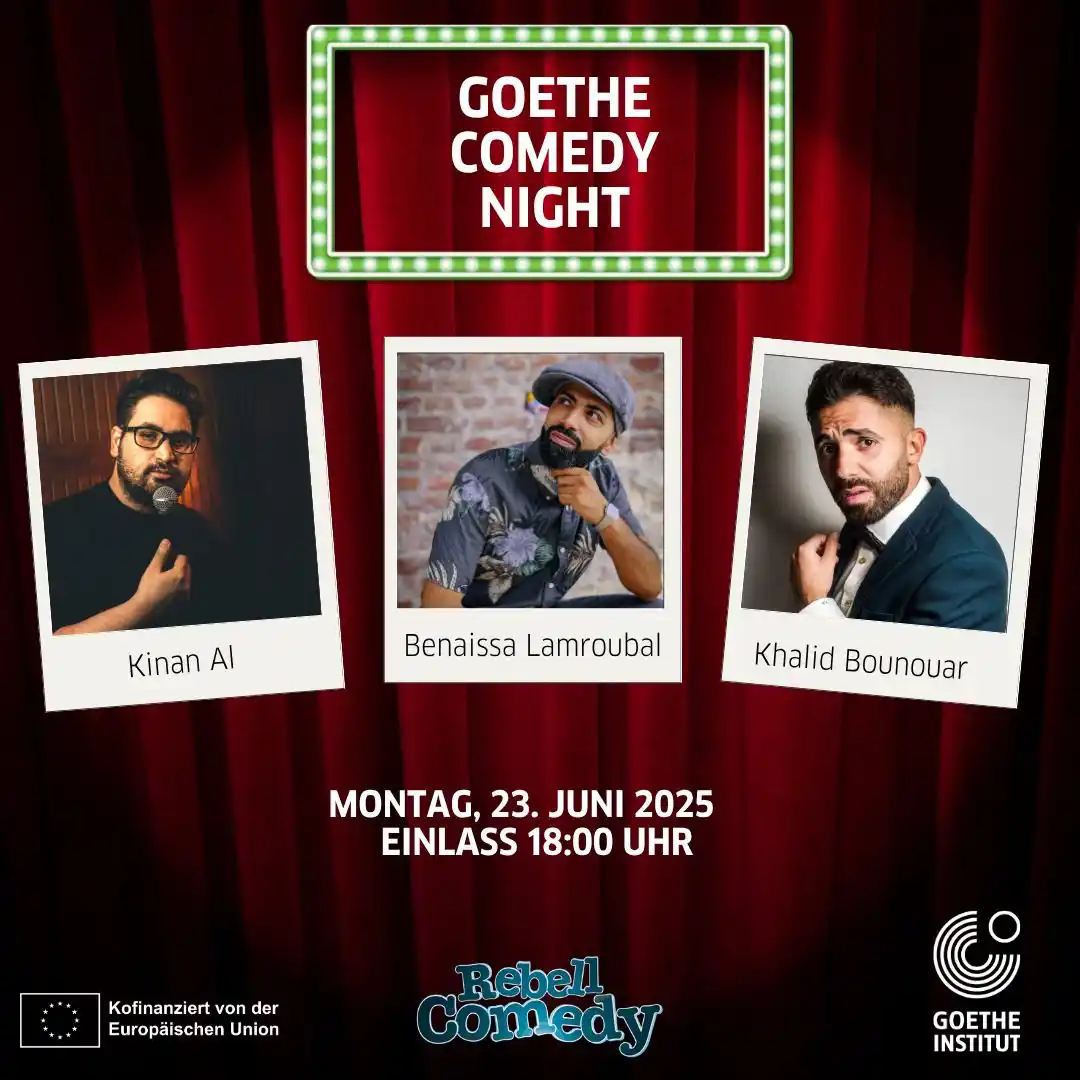 Image from Goethe-Institut Jordanien: Goethe Comedy Night Ein Abend voller Geschichten über das Leben und Ar...