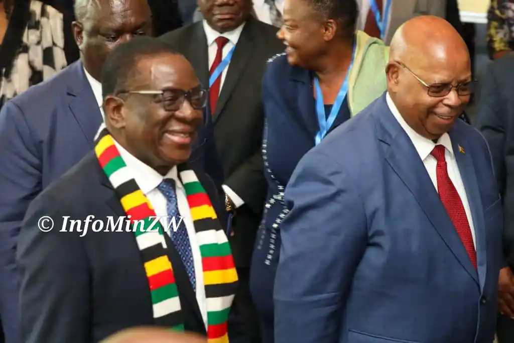 Image from 3ktv Zimbabwe (Dstv Channel 293): His Excellency President @edmnangagwa has arrived to officially open t...