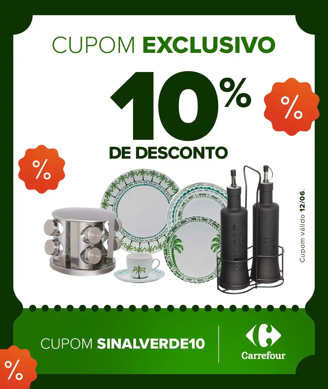 Image from Carrefour Brasil: *Hoje o cupom de desconto é para você que precisa trocar o aparelho de...