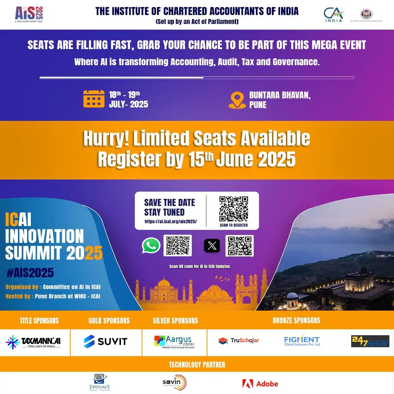 Image from AI in ICAI: ICAI AI Innovation Summit 2025 📅 18–19 July 2025 | 📍 Buntara Bhavan,...