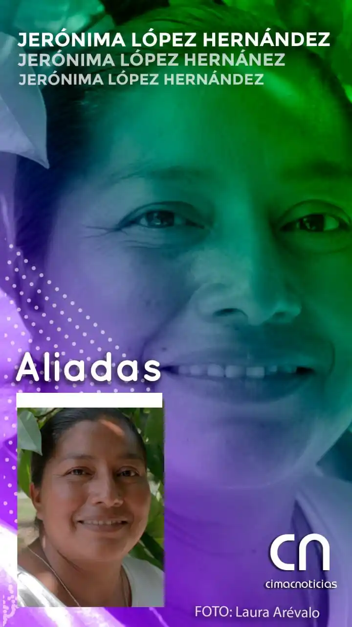 Image from Cimacnoticias: Jerónima López Hernández, campesina, apicultora y defensora de la tier...