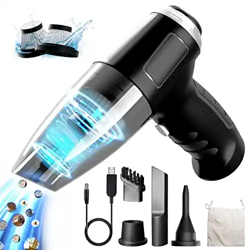 Image from Pirate Deals Angebote | Preisfehler, Schnäppchen, Rabatte & Freebies: Jingyunali Tragbarer Handstaubsauger - Kabelloser Staubsauger mit 8000...