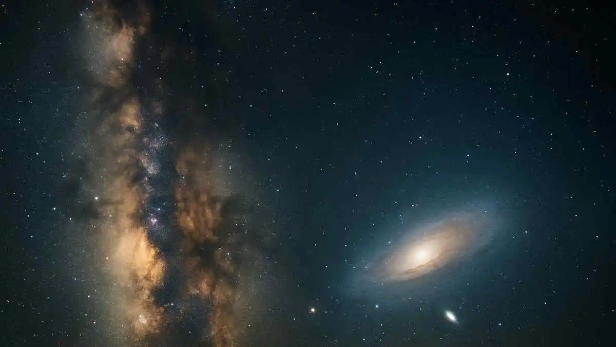 Image from Meteo.it: *La Via Lattea e Andromeda sono destinate a scontrarsi in un lontano f...