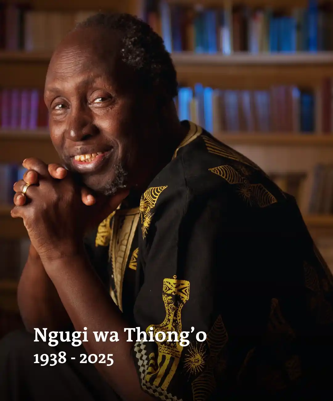 Image from Le Monde Afrique : ⚫ *Le romancier et essayiste kényan Ngugi wa Thiong’o, auteur d’une œu...