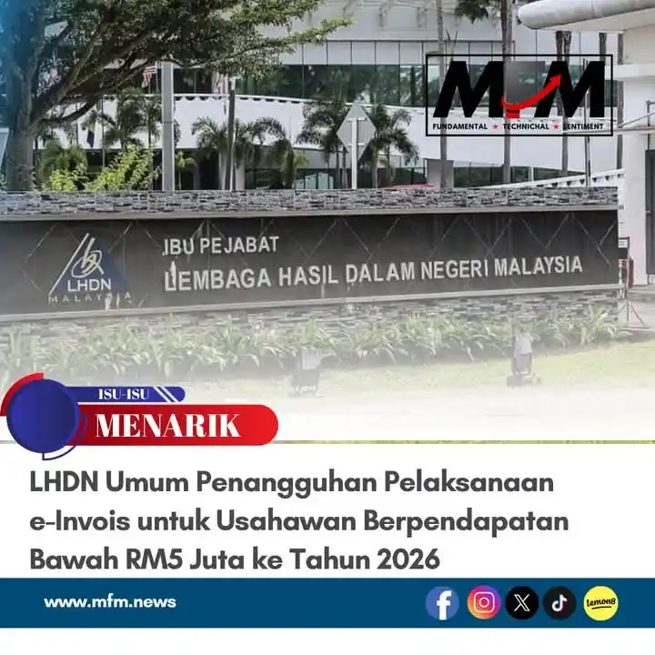 Image from MFM: Lembaga Hasil Dalam Negeri Malaysia (LHDN) telah mengumumkan penangguh...