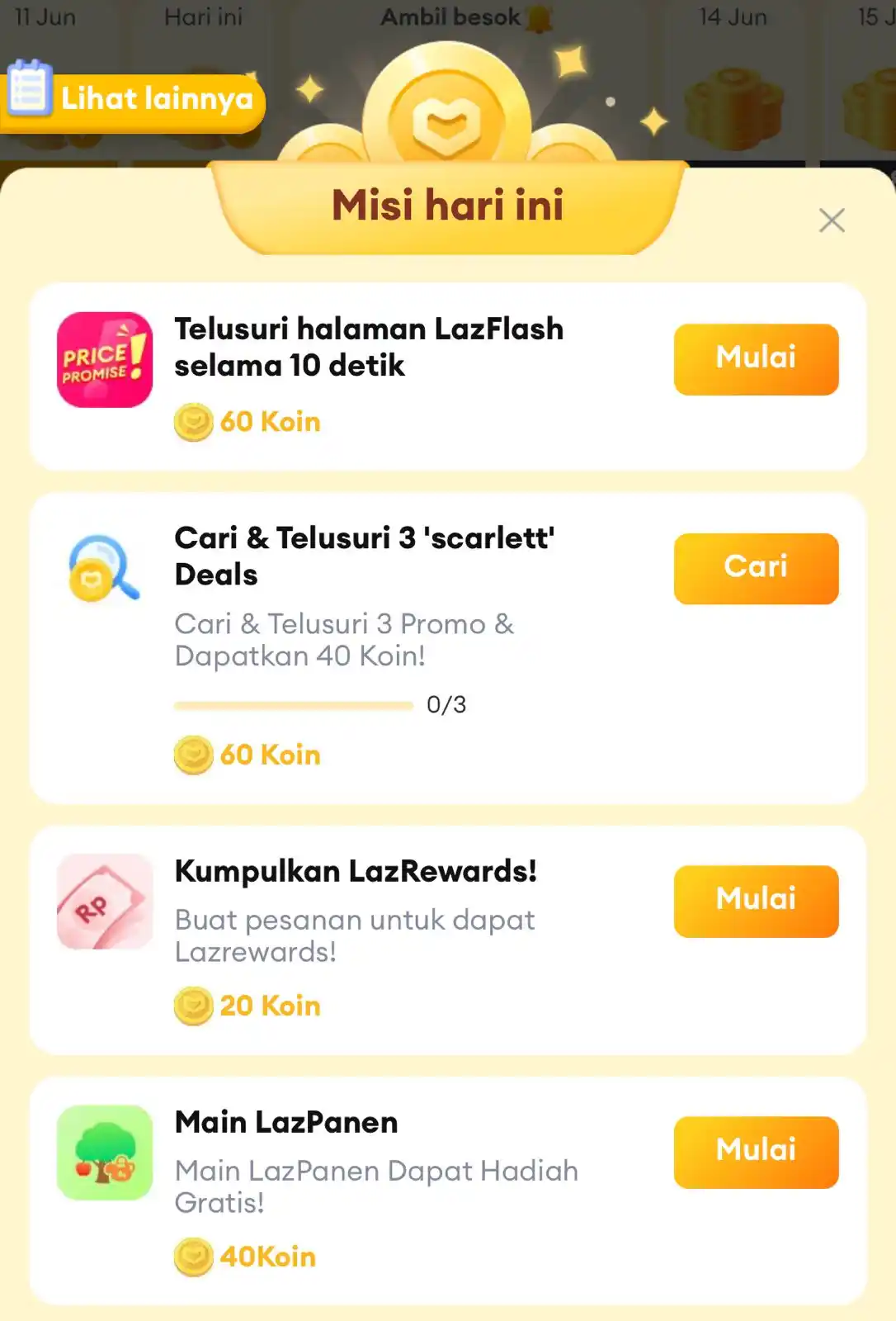 Image from Serba Ada ➖ MAMA NAYA ➖ INFO PROMO DISKON SHOPEE, LAZADA, BLIBLI ➖ INDOMARET, ALFAMART: Ngumpulin koin dulu yuk 😍 📀 masuk halaman koin https://s.lazada.co....