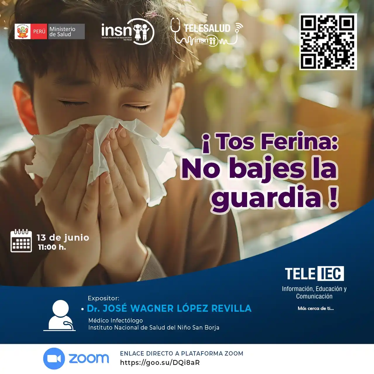 Image from Biblioteca INSN San Borja: 🚨 ¡No bajes la guardia frente a la tos ferina! Infórmate y protégete...