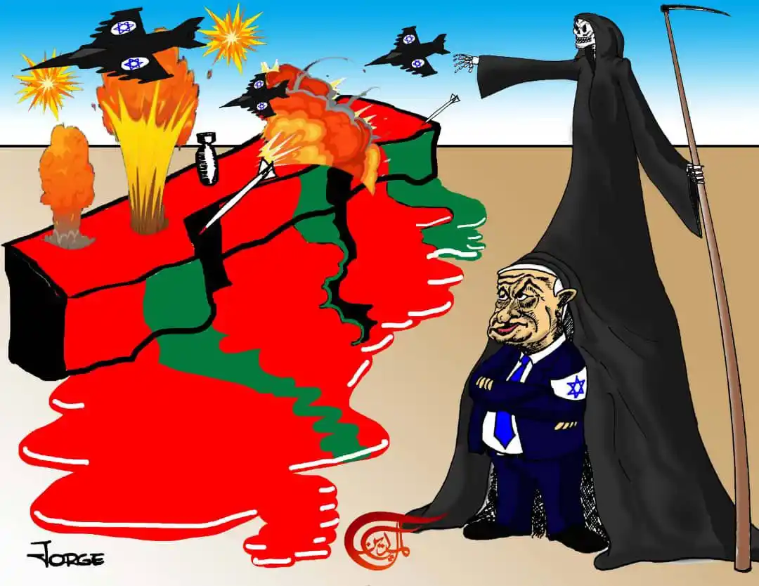 Image from FUERZA DOCENTE 🚩 FISCALÍA ADE 🇵🇸 PALESTINA LIBRE 📲🚩🏫 : "No se debe tener piedad con los niños de Gaza, así lo quiso dios." El...