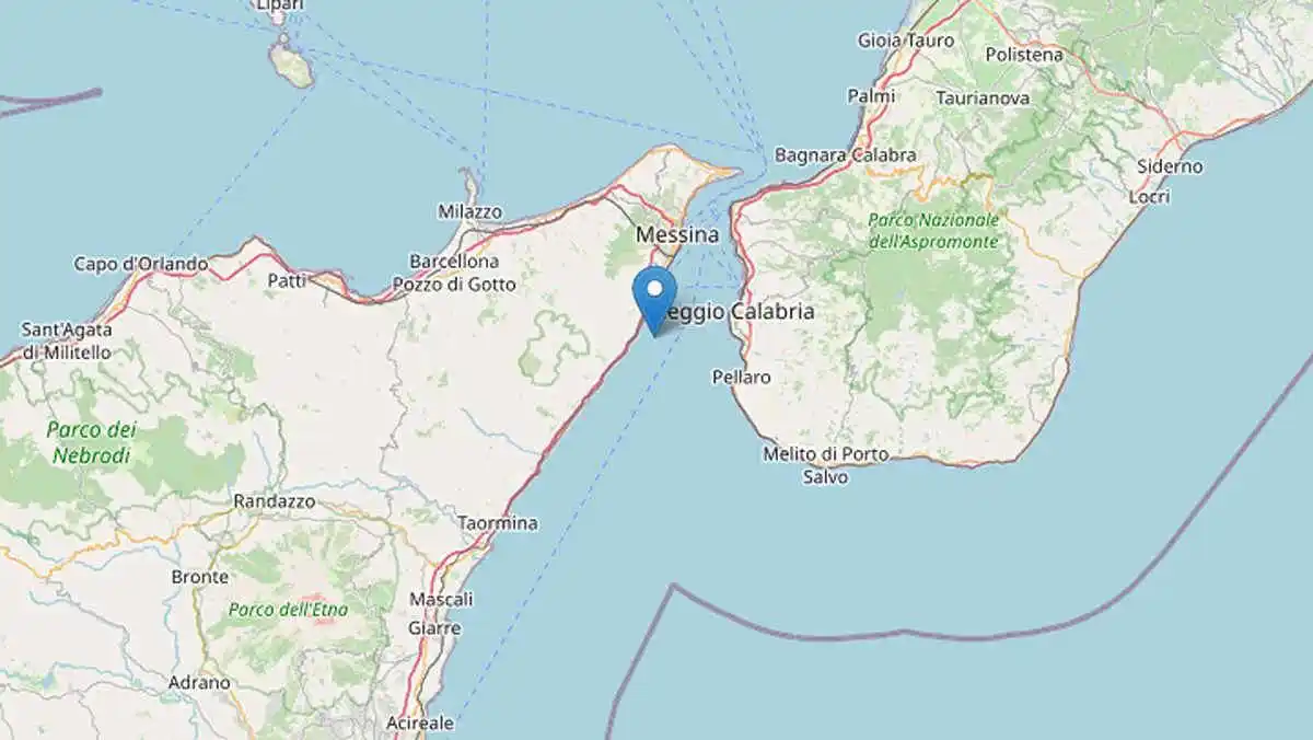 Image from Meteo.it: *Nuova scossa di terremoto nello Stretto di Messina* Ecco i dati e cos...