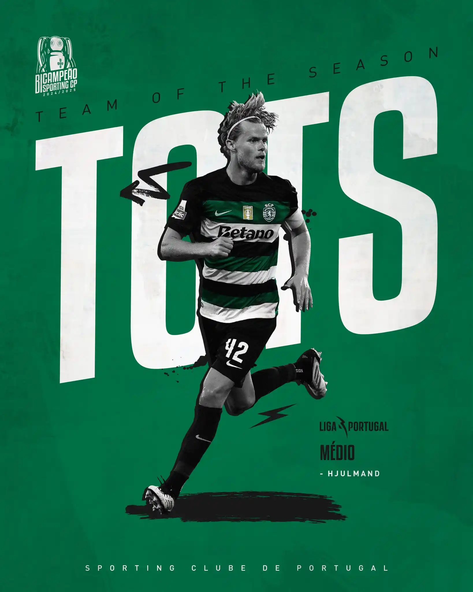 Image from Sporting CP: O nosso Capitão, Morten Hjulmand, faz parte do 𝟏𝟏 𝐃𝐎 𝐀𝐍𝐎 da <a ...