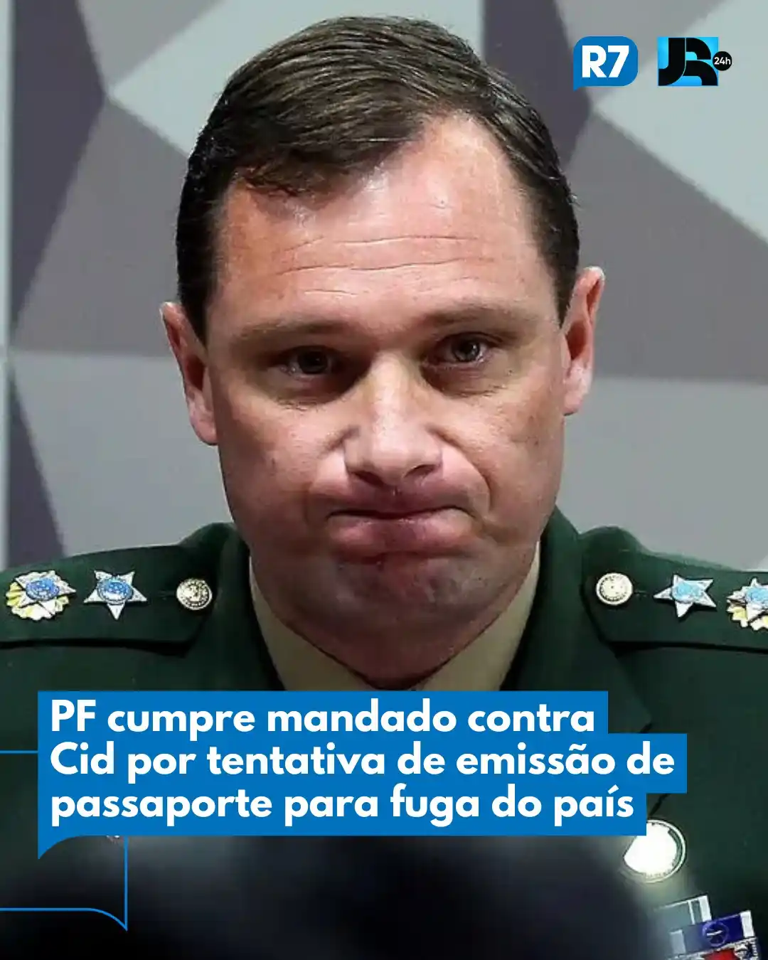 Image from Portal R7: O tenente-coronel Mauro Barbosa Cid, ex-ajudante de ordens do ex-presi...