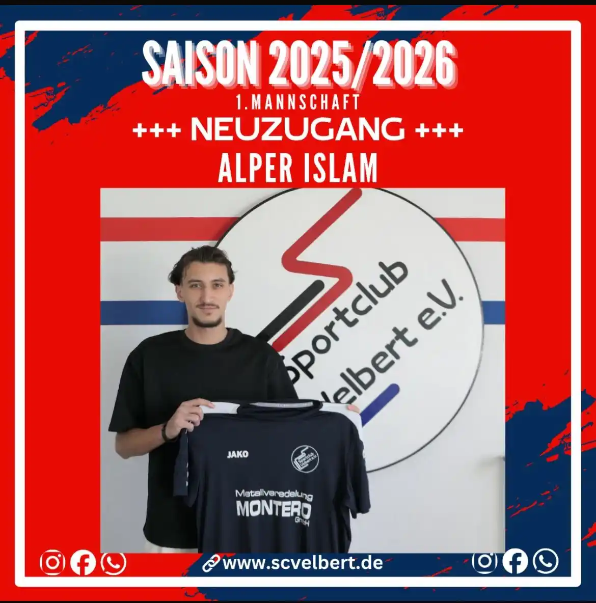 Image from SC Velbert : *🔴⚪ OFFICIAL: Alper Islam verstärkt den SC Velbert! ✅✍️* Zur Saison ...