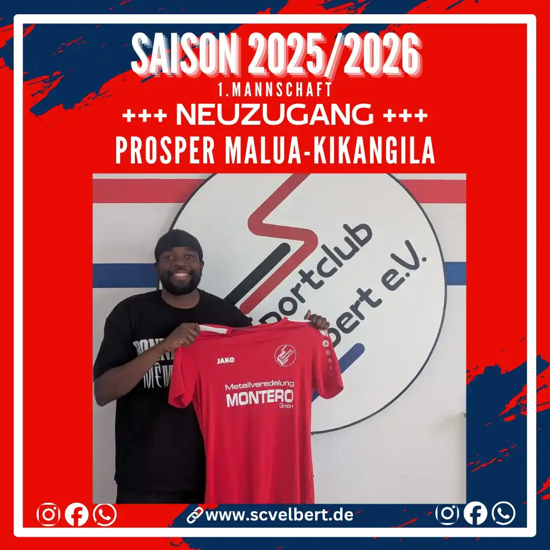 Image from SC Velbert : *🔴⚪ OFFICIAL: Prosper Malua-Kikangila wechselt zum SC Velbert! ✅✍️* ...