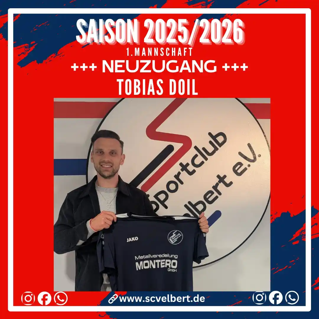 Image from SC Velbert : *🔴⚪ OFFICIAL: Tobi Doil ist zurück beim SC – Willkommen daheim! ✅✍️* ...